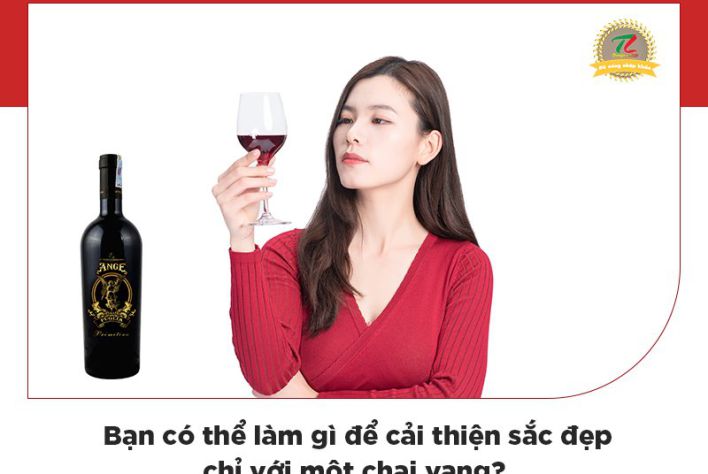 Cách chăm sóc da cơ bản chỉ với một chai vang