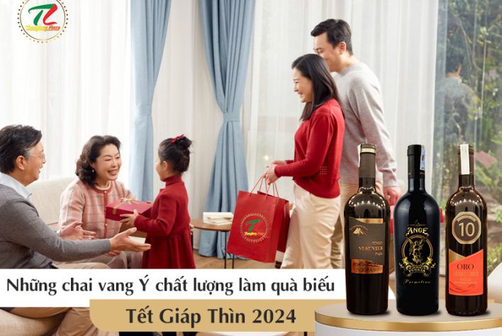 Chọn quà Tết 2024: Gợi ý những chai vang Ý ngon, chất lượng cho năm Giáp Thìn