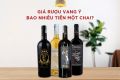 Một chai rượu vang Ý giá bao nhiêu? Gợi ý địa chỉ mua rượu chính hãng