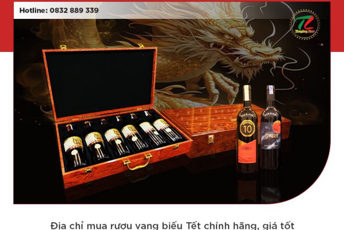 Địa chỉ mua rượu vang biếu Tết chính hãng, giá tốt
