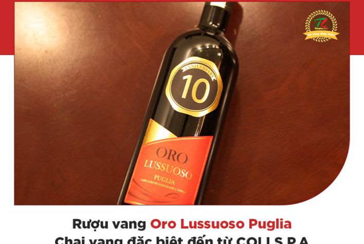Rượu vang Oro Lussuoso Puglia - Chai vang mang giá trị đặc biệt của COLI S.P.A