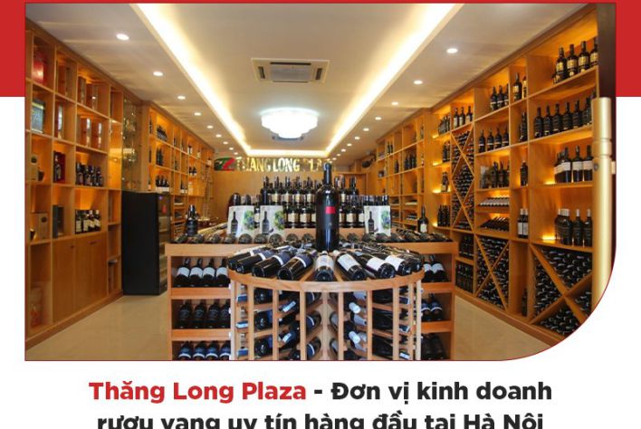 Thăng Long Plaza kinh doanh rượu vang uy tín, chất lượng cao