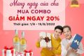 Ưu đãi khủng lên đến 20% khi mua combo vang trắng Le Vigne di Sammarco Chardonnay Bianco Salento nhân Ngày của cha
