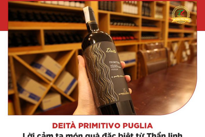 Vang đỏ Deità Primitivo Puglia - Chai vang với tên gọi đầy ý nghĩa